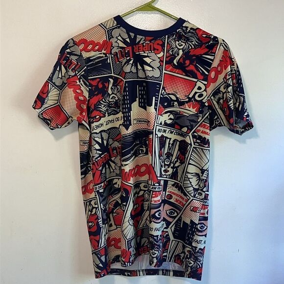 OH SNAP! BY DRILL CLOTHING CO VINTAGE COMIC BOOK PANEL ART POLYESTER T SIZE MED - Picture 1 of 6